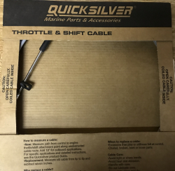 Quicksilver 18' Throttle & Shift Cable Gen II Premium 897978A18